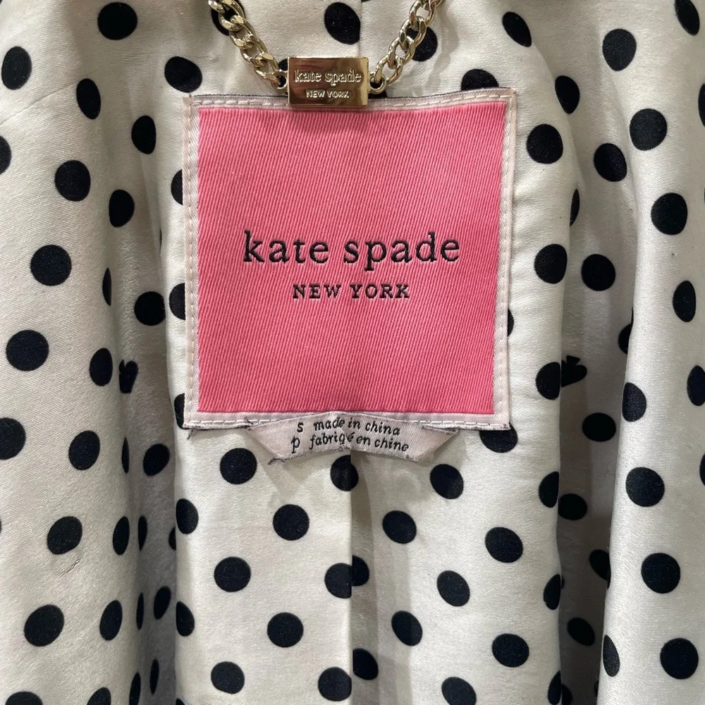 kate spade Dark Green Utility Jacket with Gold Hardware - Size Small